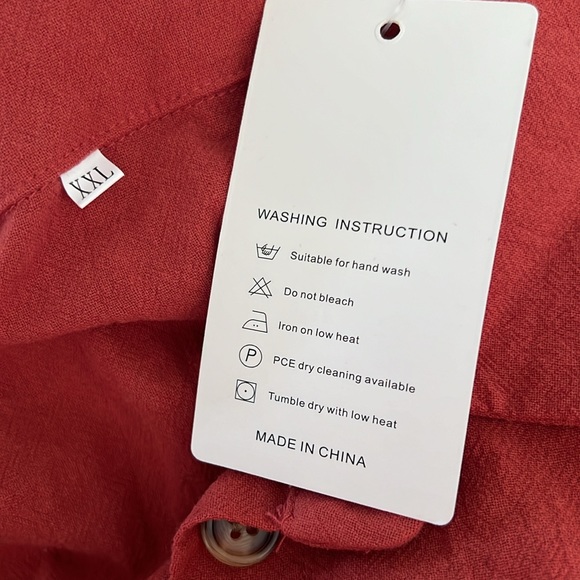 🚨SOLD🚨Beautiful Ladies Tiered Short-Sleeve Button-Front Dress Size XXL NWT - Picture 8 of 9